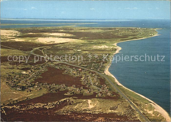 Insel Sylt Sonnenland und Westerheide Fliegeraufnahme