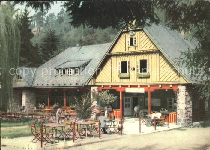 Cesky Tesin Prachovske skaly Turisticak chata stoji