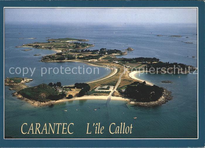 Carantec Ile Callot Vue aerienne
