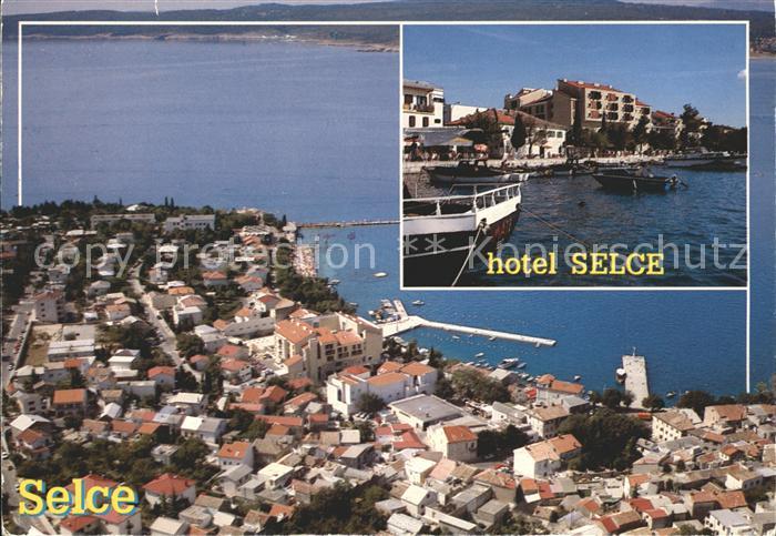 Selce Crikvenica Fliegeraufnahme Hotel Selce