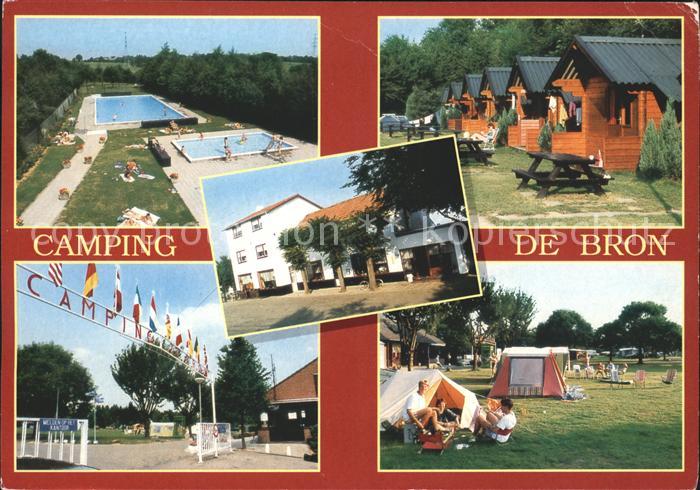 Valkenburg Suedholland Camping De Bron Swimmingpool Bungalows Zelte Eingang