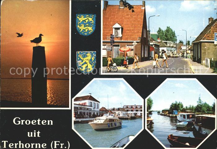 Terhorne Mole Strassenpartie Motorboote