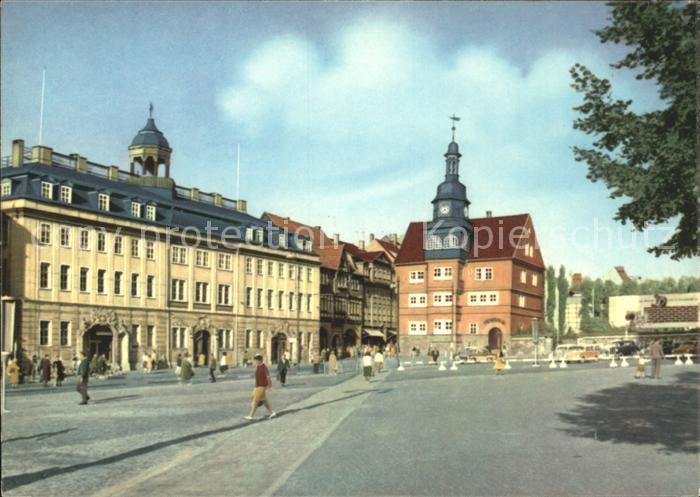 Eisenach Thueringen Schloss und Rathaus am Markt