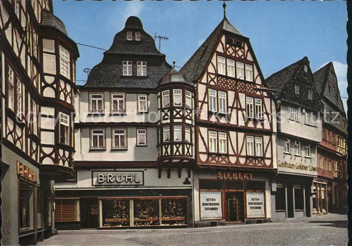 Limburg Lahn Kornmarkt Fachwerkhaeuser