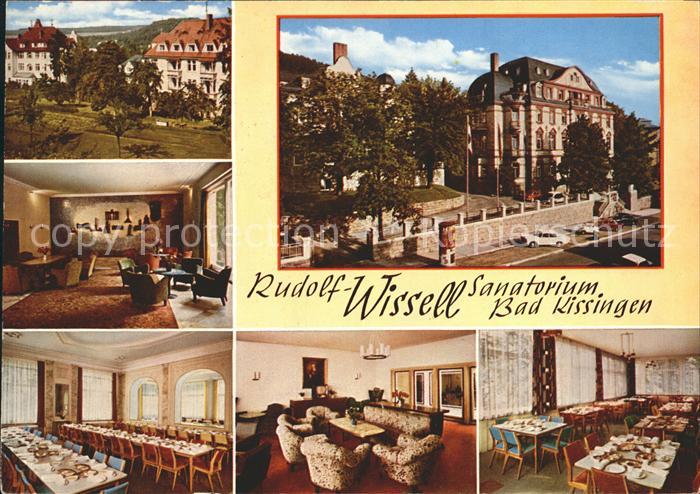 Bad Kissingen Rudolf Wissell Sanatorium Aufenthaltsraum Speisesaal
