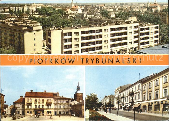 Piotrkow Trybunalski Widok ogolny Rynek Trybunalski Ulica Juliusza Slowackiego