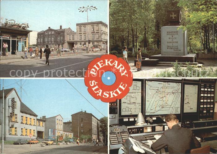 Piekary Slaskie Miasto w woj Rynek Pomnik ku czci Bohaterow poleglych Ulica Byto