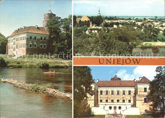 Uniejow Gotycki zamek wielokrotnie przebudowywany Panorama miasta Zamek od stron