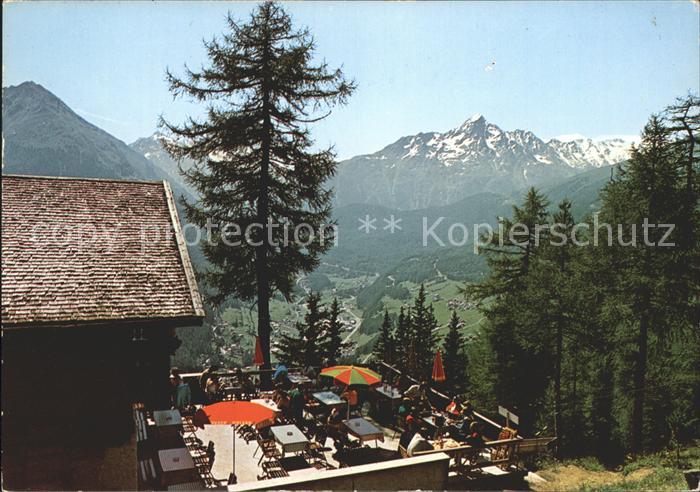 oetztal Tirol Edelweisshuette mit Blick auf Soelden