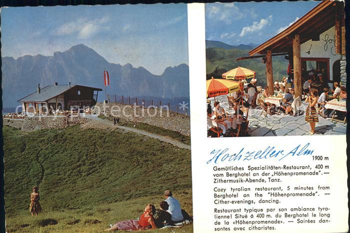 Zell See Hochzeller Alm Terrasse