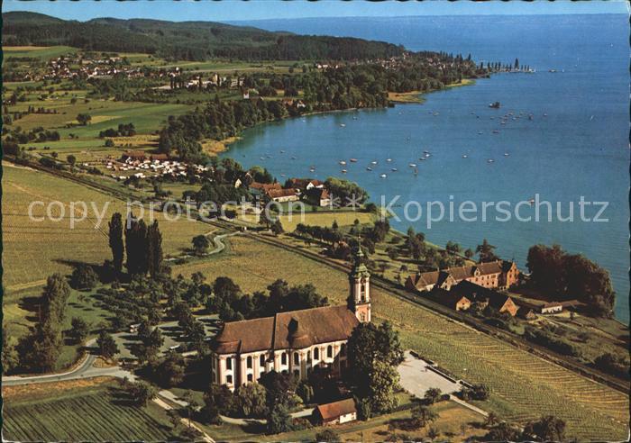Birnau Basilika Birnau am Bodensee Fliegeraufnahme
