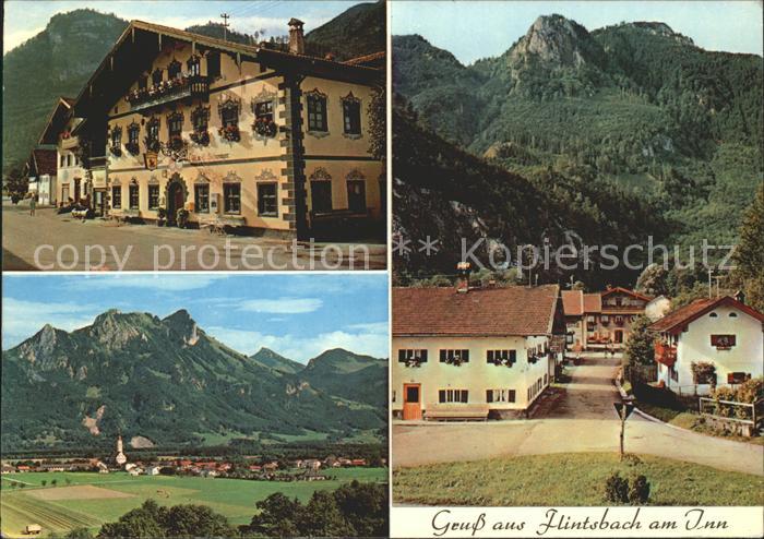 Flintsbach Inn mit Heuberg und Spitzstein Dorfpartien
