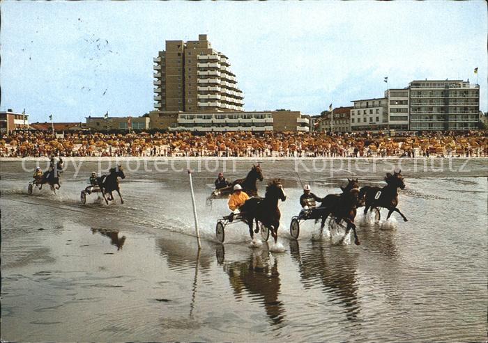 Duhnen Nordsee Trabrennen auf dem Meeresgrund