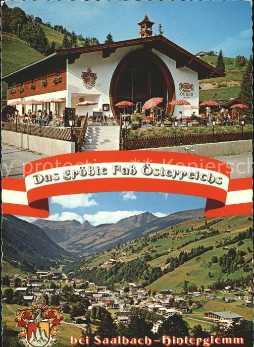 Saalbach-Hinterglemm Groesstes Fass oesterreichs Panorama