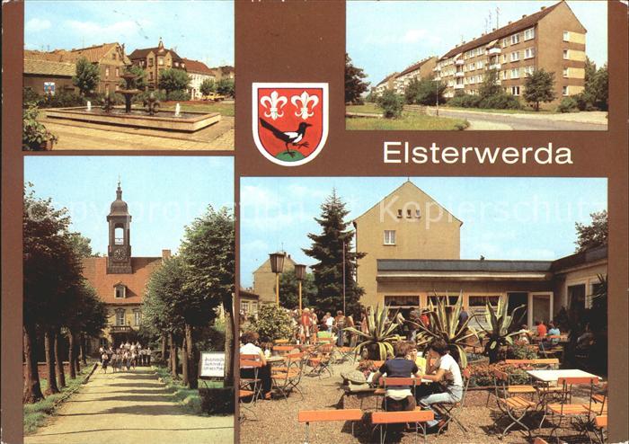 Elsterwerda Elsterbrunnen Markt Blumenstr Arndt Oberschule Eiscafe