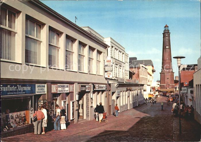 BORKUM Nordseebad Niedersachsen Strandstrasse Leuchtturm