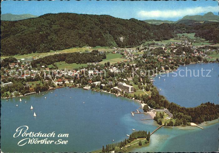 Poertschach Woerthersee Fliegeraufnahme