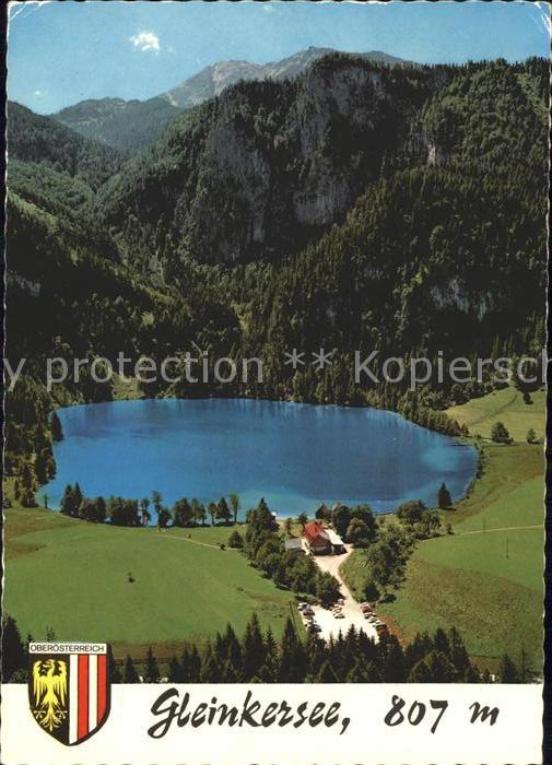 Gleinkersee Oberoesterreich Windischgarsten Fliegeraufnahme