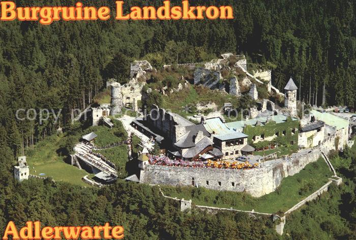Villach Kaernten Burgruine Landskron Adlerwarte