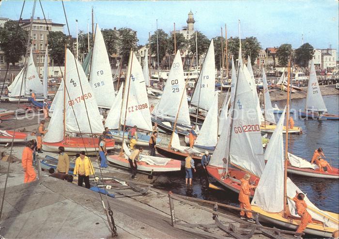 Rostock-Warnemuende Alten Strom Segelboot