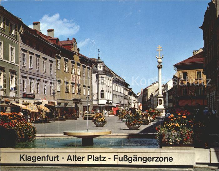 Klagenfurt Woerthersee Alter Platz Fussgaengerzone