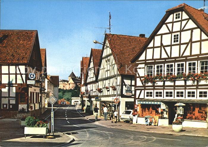 Waldeck Edersee Mittelalterliche Fachwerkhaeuser Schloss