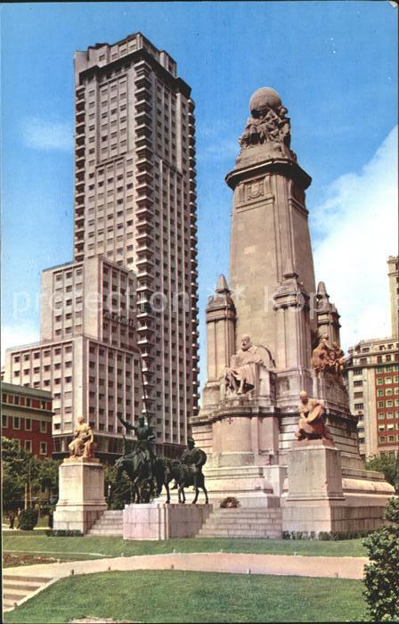 Madrid Spain Monumento a Cervantes