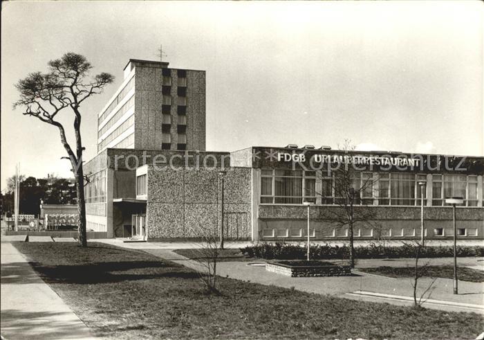 Binz Ruegen FDGB Erholungsheim Arkona FDGB Urlauberrestaurant Ruegen