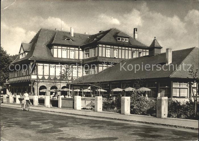 Sitzendorf Thueringen HO Hotel zur Linde Restaurant