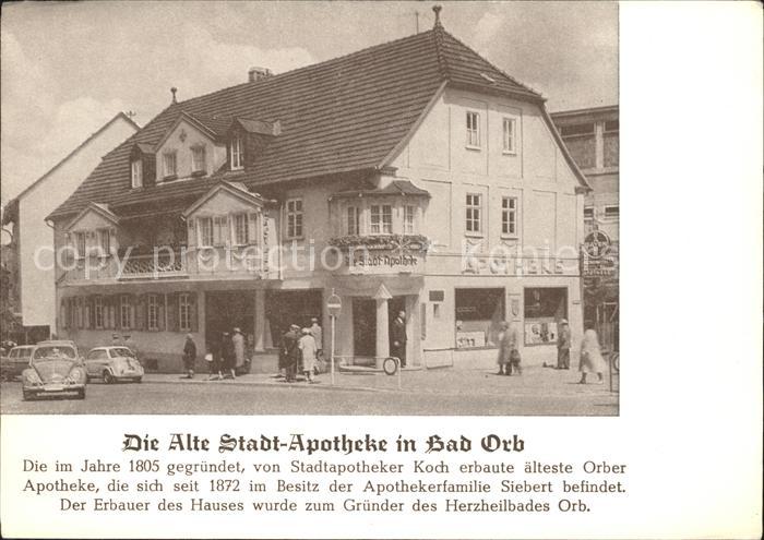 Bad Orb Alte Stadt Apotheke Geschichte