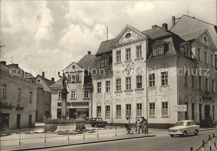 Schneeberg Erzgebirge Ernst Schneller Platz Brunnen