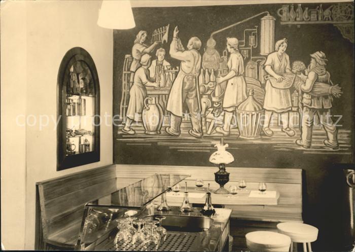 Altenberg Erzgebirge Probierstube der Kraeuterlikoerfabrik Wandgemaelde