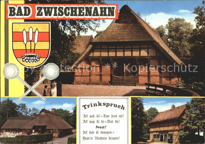 Bad Zwischenahn Altes Bauernhaus Gaststaette Trinkspruch Wappen