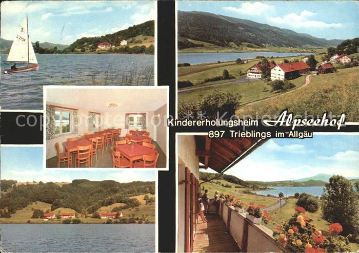 Trieblings Jugendheim Schullandheim Alpseehof Alpsee Segelboot