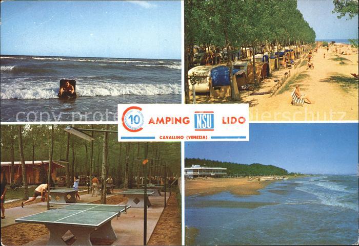 Cavallino Venezia Camping Lido Strand Tischtennis