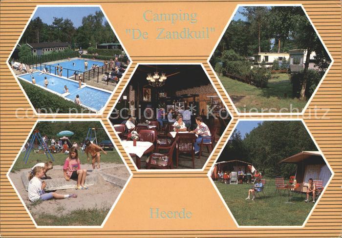 Heerde Gelderland Camping De Zandkuil Swimming Pool Restaurant Kinderspielplatz