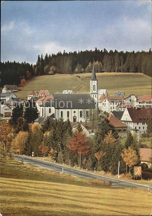 Schoenwald Schwarzwald Ortsansicht mit Pfarrkirche