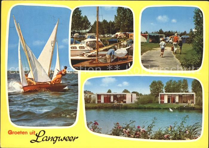 Langweer Segeln Hafen Camping Bungalow
