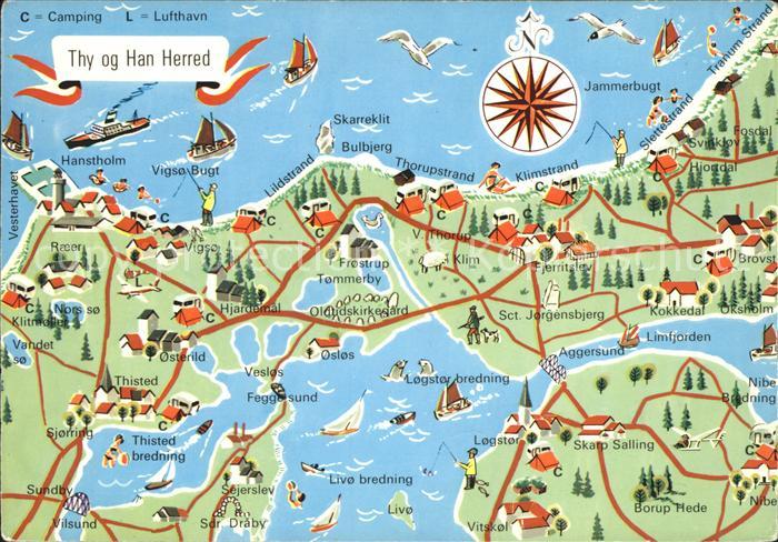Han Herred uebersichtskarte Campingplaetze