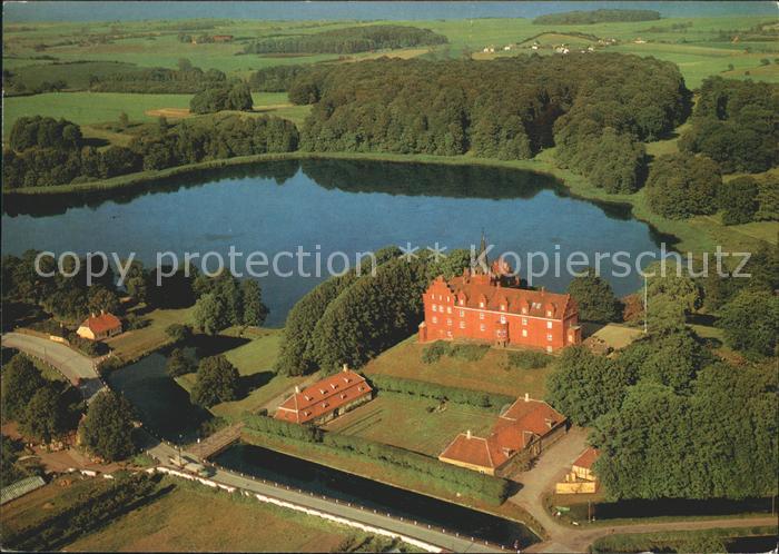 Tranekaer Slot Schloss Park Insel Langeland Fliegeraufnahme
