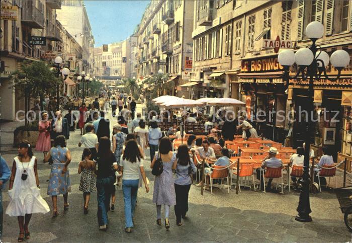 Nice Alpes Maritimes Rue Pietonne Massena