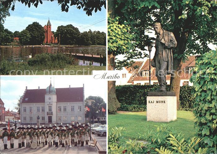 Maribo Klostersoen Domkirken Torvet Radhuset Kaj Munks Statue