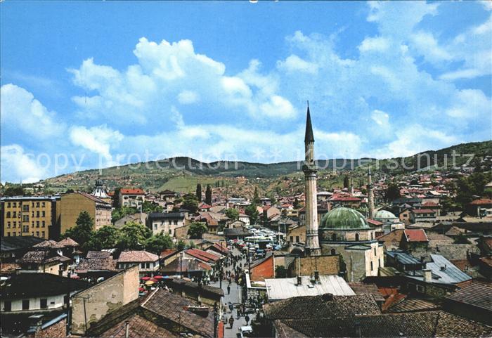 Sarajevo Blick ueber die Stadt