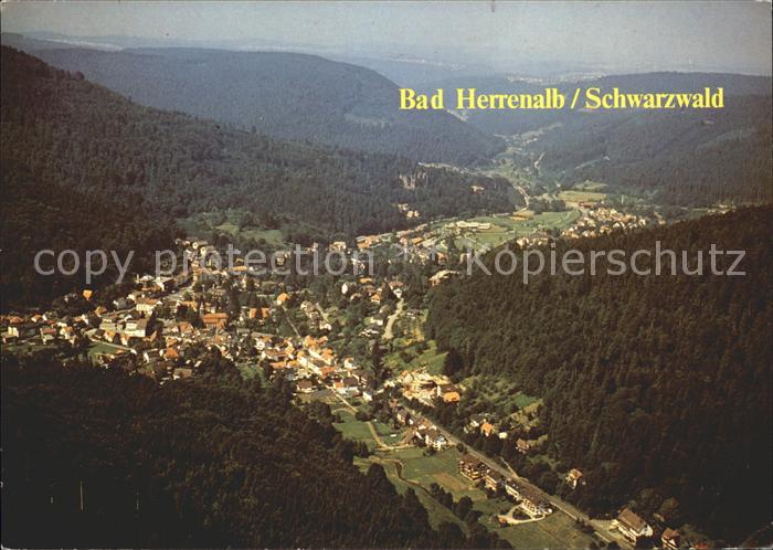Bad Herrenalb Kurort Schwarzwald Fliegeraufnahme