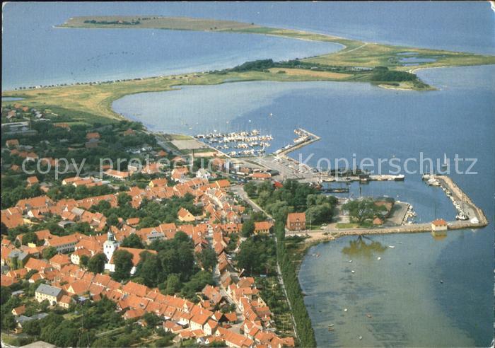 Aeroskobing Hafen Fliegeraufnahme