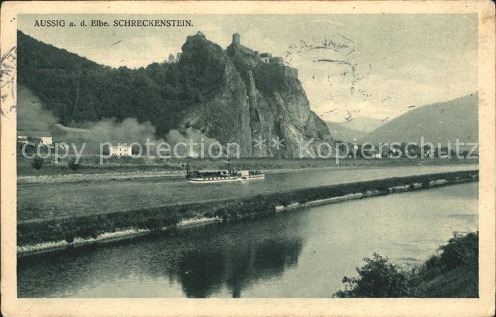 Aussig Tschechien Elbe Schreckenstein