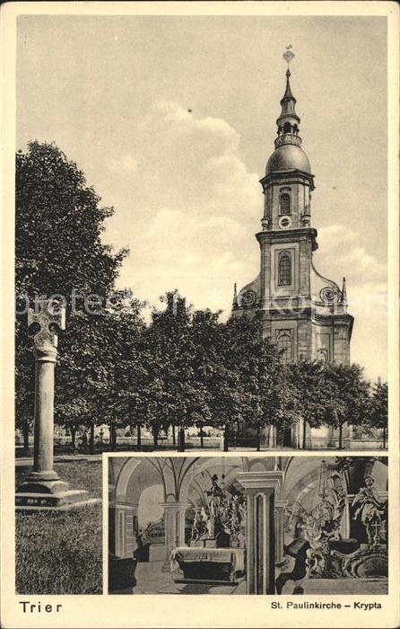 TRIER CITY St. Paulinkirche Krypta