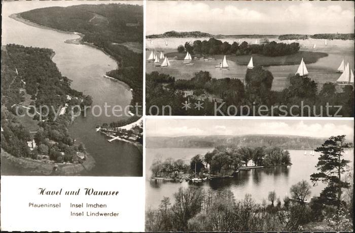 Wannsee Havel Insel Imchen und Lindwerder