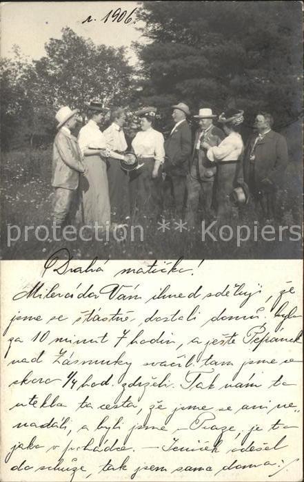 Praha Prahy Prague Gruppenfoto