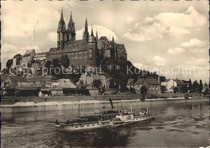 Meissen Elbe Sachsen Albrechtsburg und Dom